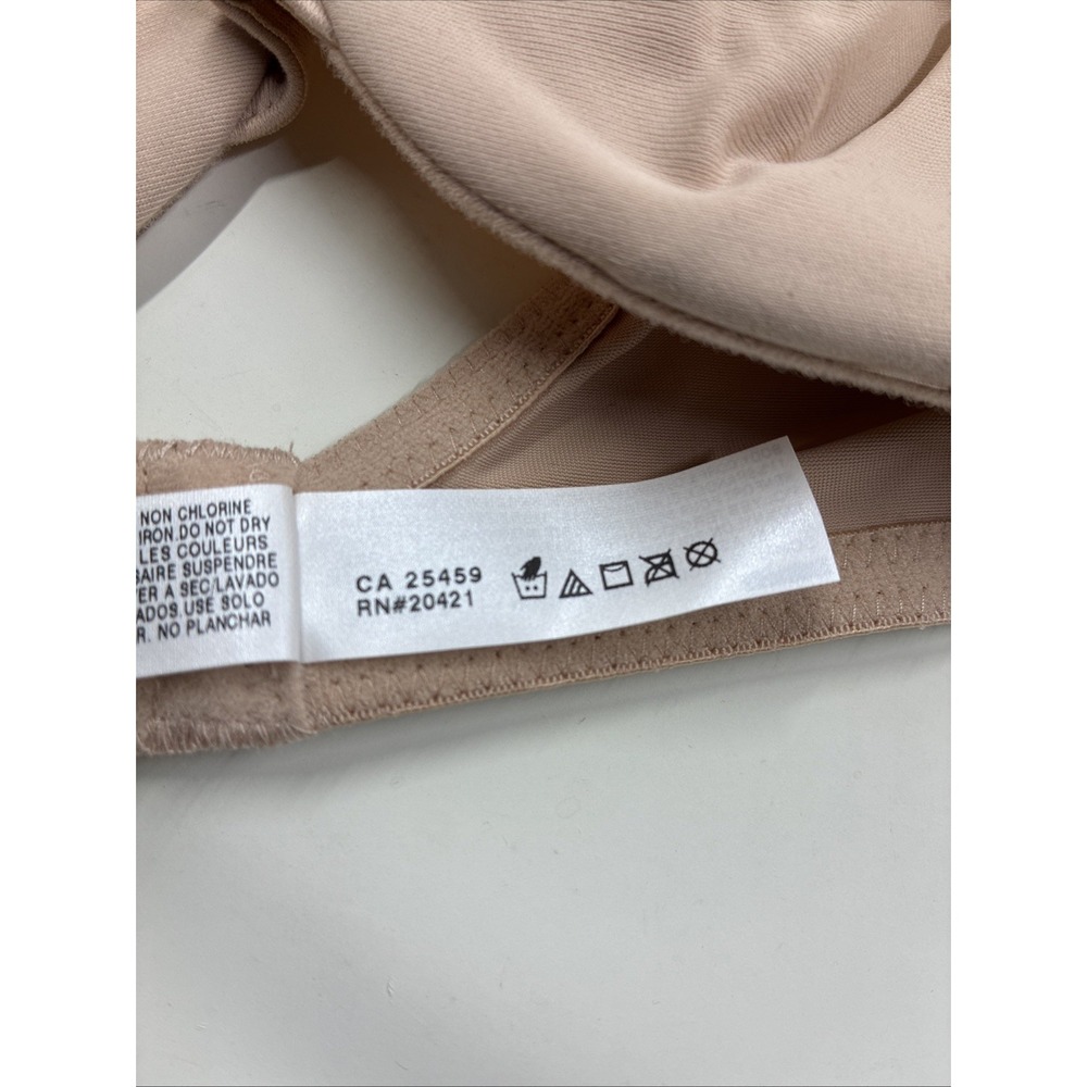 WACOAL Body Suede Size 32C Beige Nude Unlined Pearls Underwire Bra Style: 85813 - Picture 16 of 16
